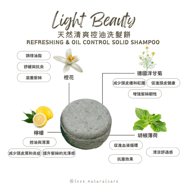 天然清爽控油洗髮餅 100g - Image 2
