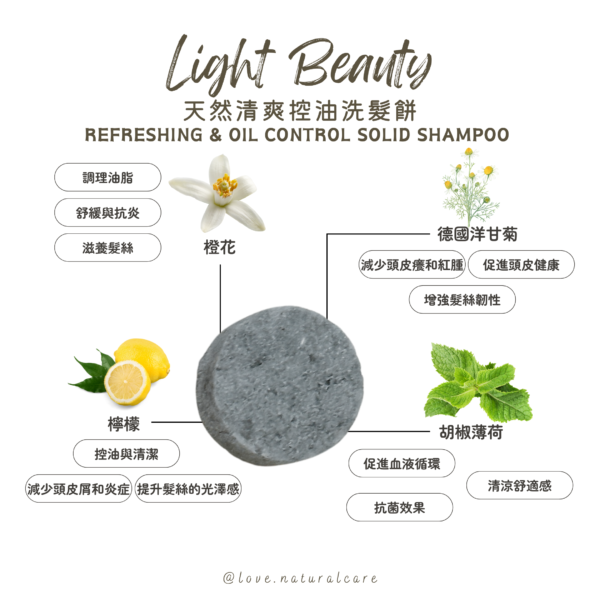 天然清爽控油洗髮餅 15g - Image 2