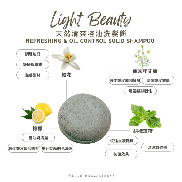天然清爽控油洗髮餅 60g - Image 2