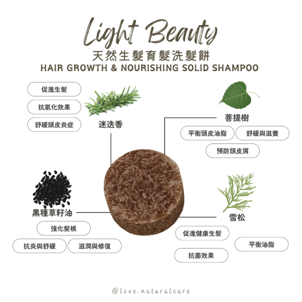 天然生髮育髮洗髮餅 15g - Image 2