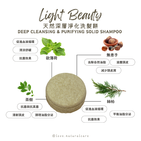 天然深層淨化洗髮餅 100g - Image 2